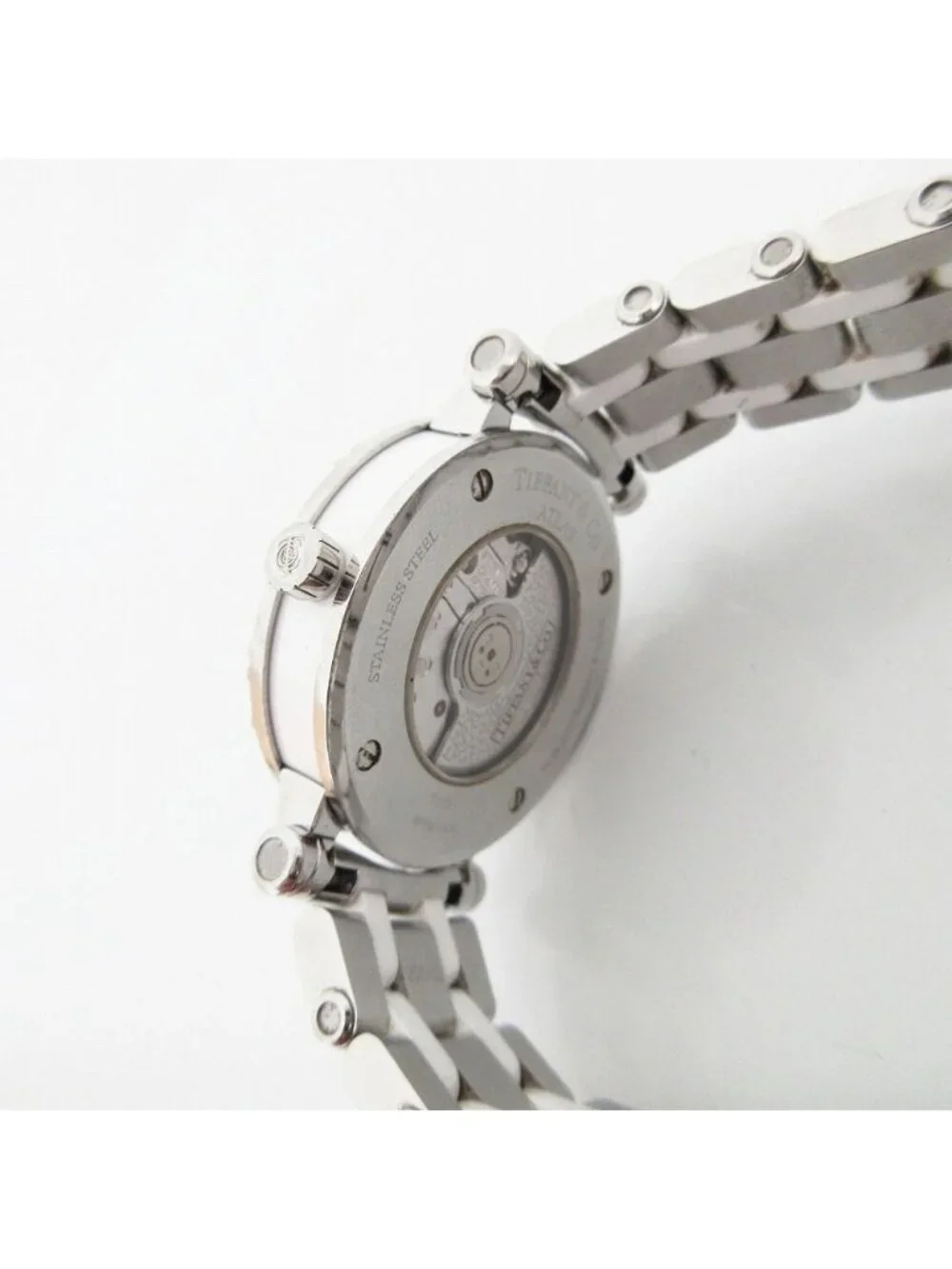 Tiffany & Co Watch Atlas Automatic Winding Auto Ceramic SS Silver